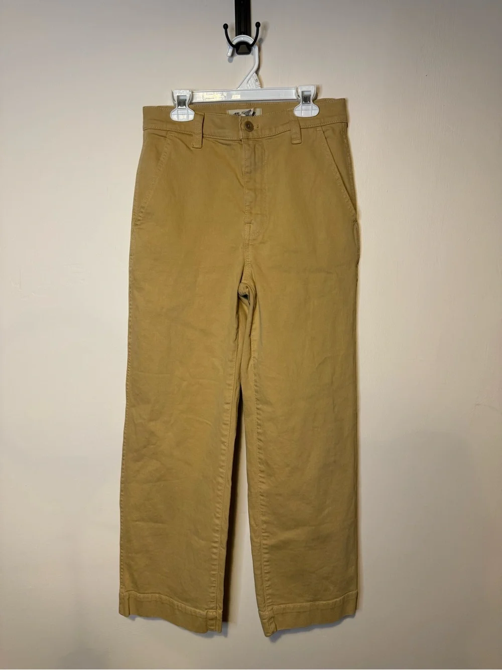 Madewell The Perfect Vintage Wide-Leg Pant in Desert Dune Tan Khaki Sz 25 - Picture 3 of 10